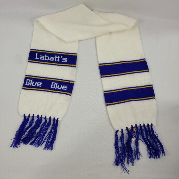 Labatt's Blue Vintage Beer Winter Scarf - Picture 1 of 2